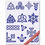 Thumbnail: Celtic Knot Symbols Stencil - Irish Nordic 10 Mil Mylar Template Nordic Trinity