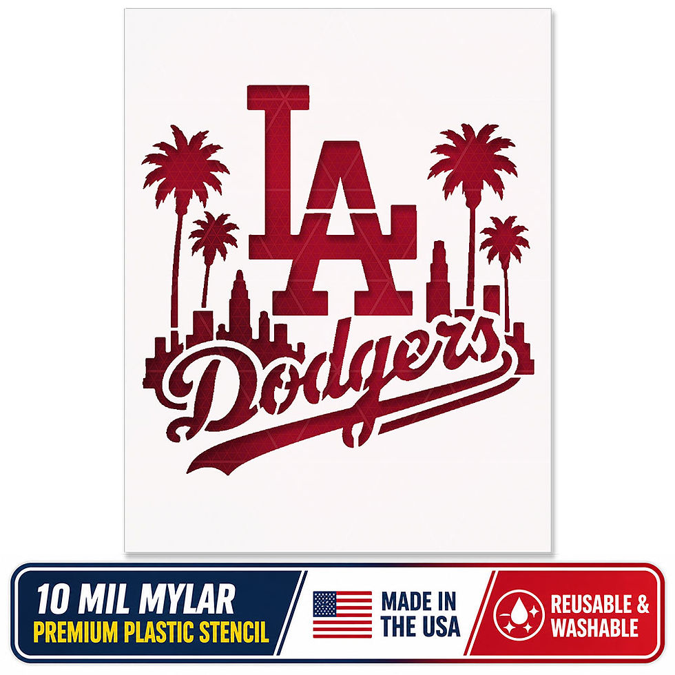 Thumbnail: Los Angeles Dodgers Stencil - 10 Mil Mylar