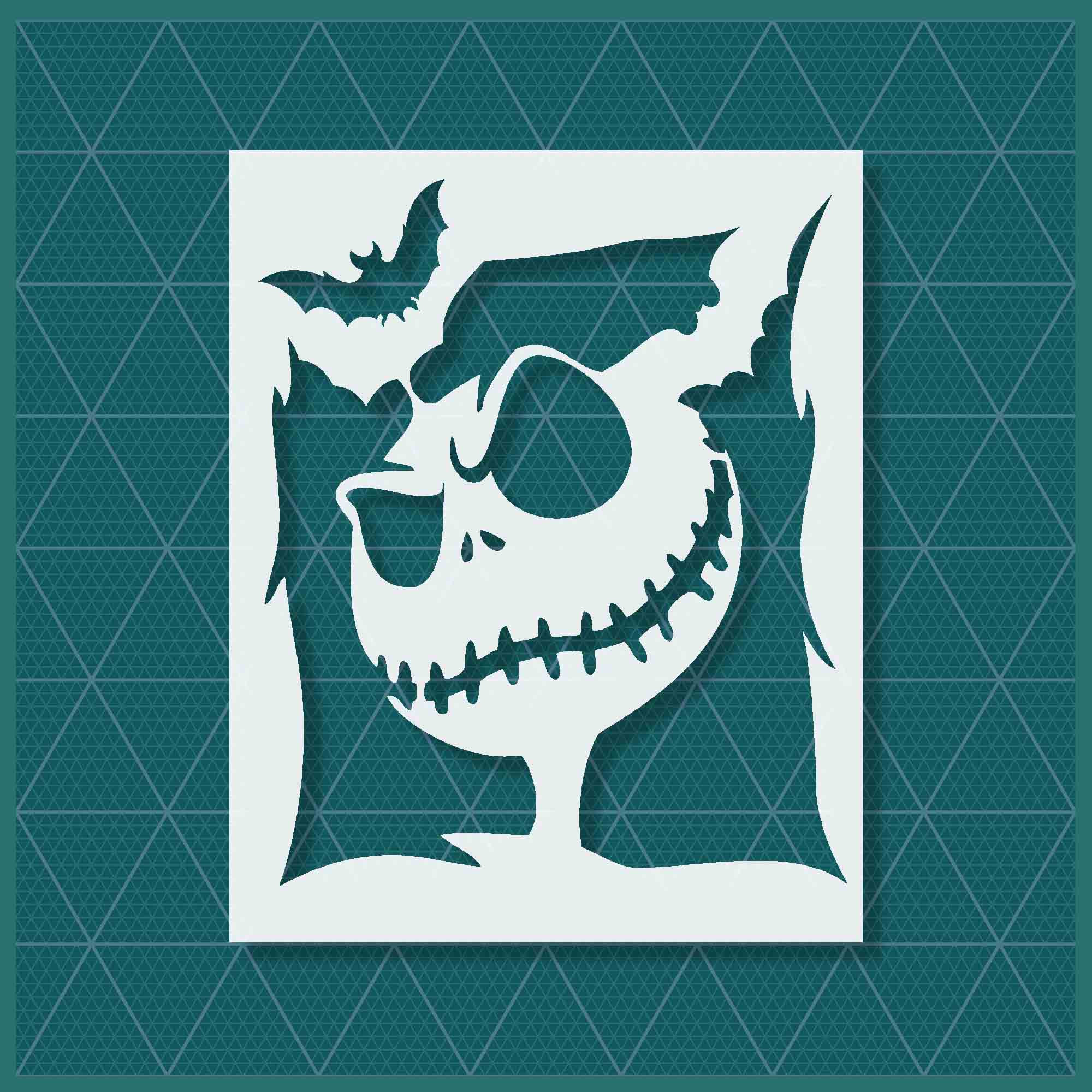 A high-quality image of the Jack Skellington stencil