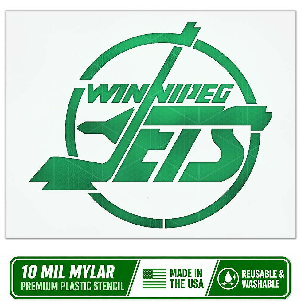 Thumbnail: Winnipeg Jets Stencil - 10 Mil Mylar - Durable & Reusable