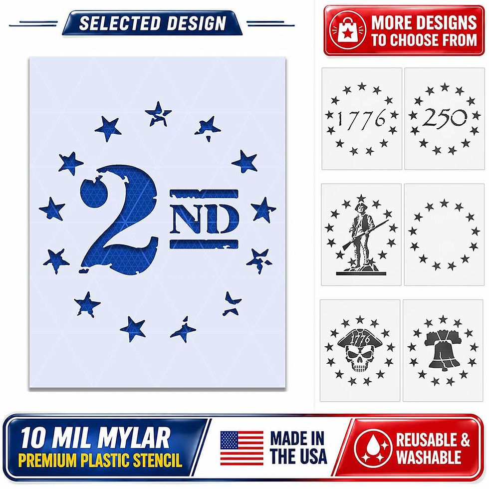 Thumbnail: 1776 Stencil – 13 Stars, Betsy Ross, Patriot, American Flag, Revolution
