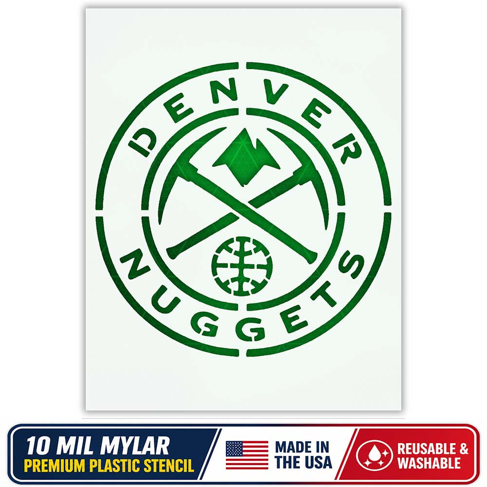 Denver Nuggets Stencil - 10 Mil Mylar
