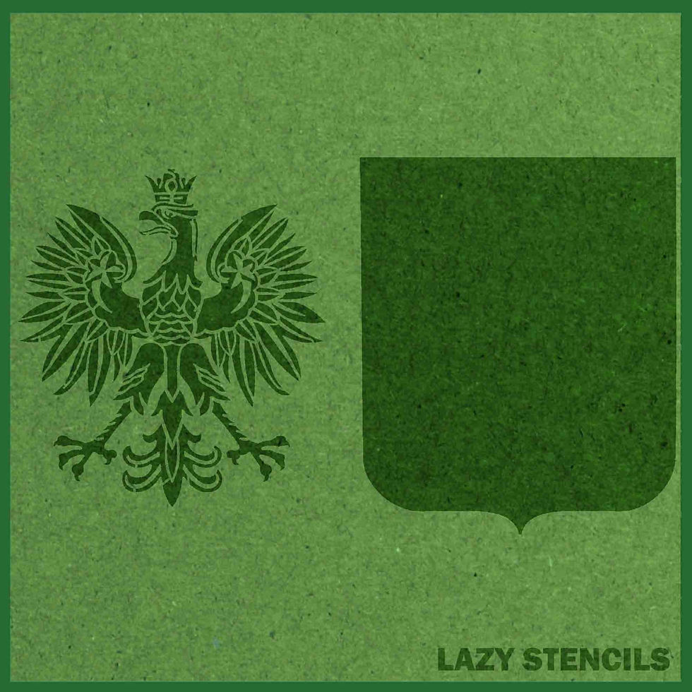 Thumbnail: COAT OF ARMS OF POLAND STENCIL