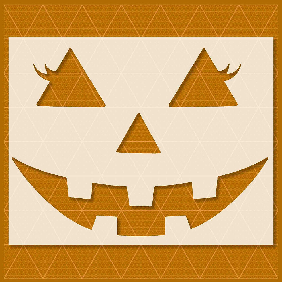 PUMPKIN FACE STENCIL