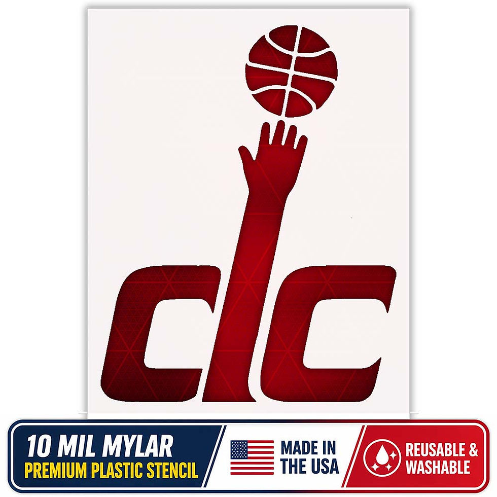 Thumbnail: Washington Wizards Stencil - 10 Mil Mylar