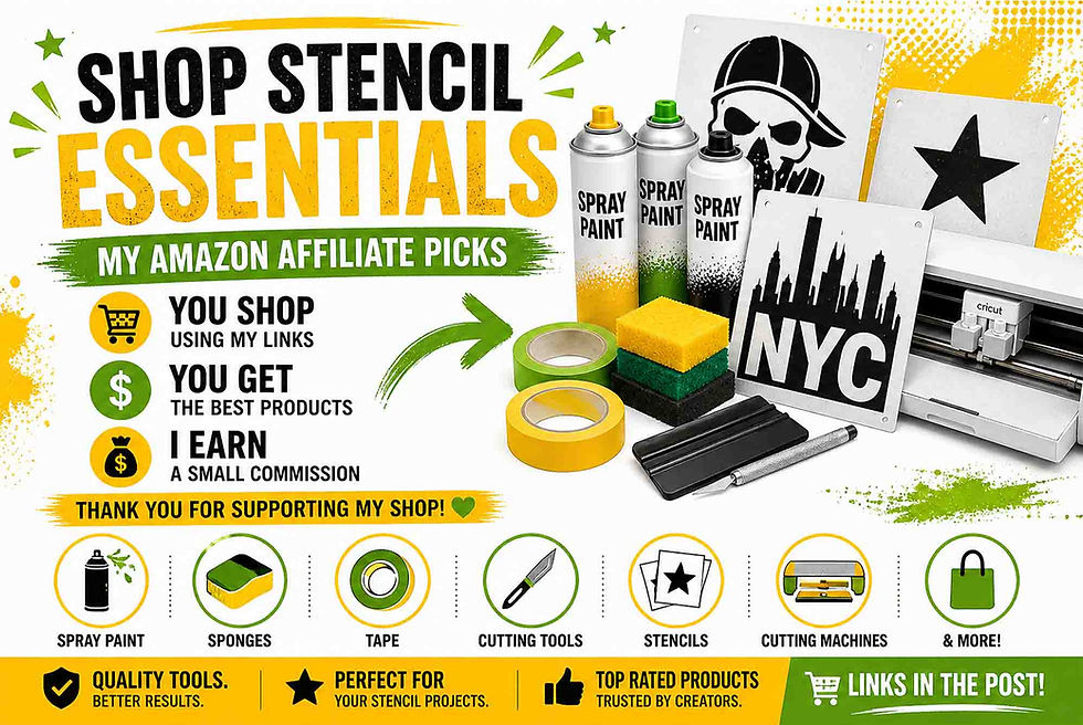 essential items for stencil art