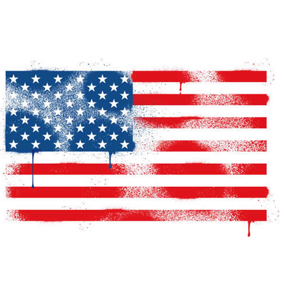 Thumbnail: 50 STARS AMERICAN FLAG STENCIL