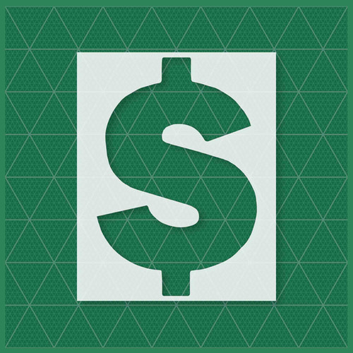 DOLLAR SIGN STENCIL Lazy Stencils