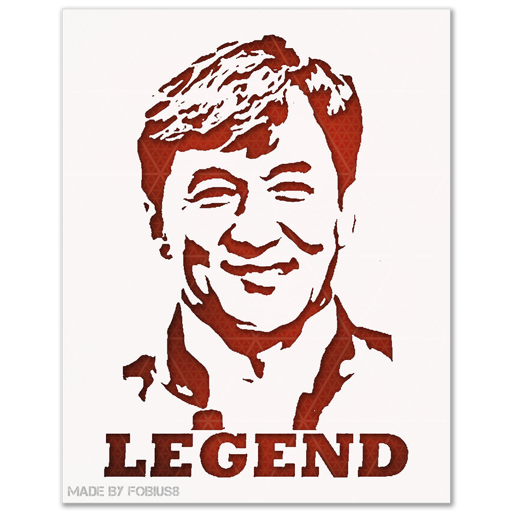 Jackie Chan Stencil
