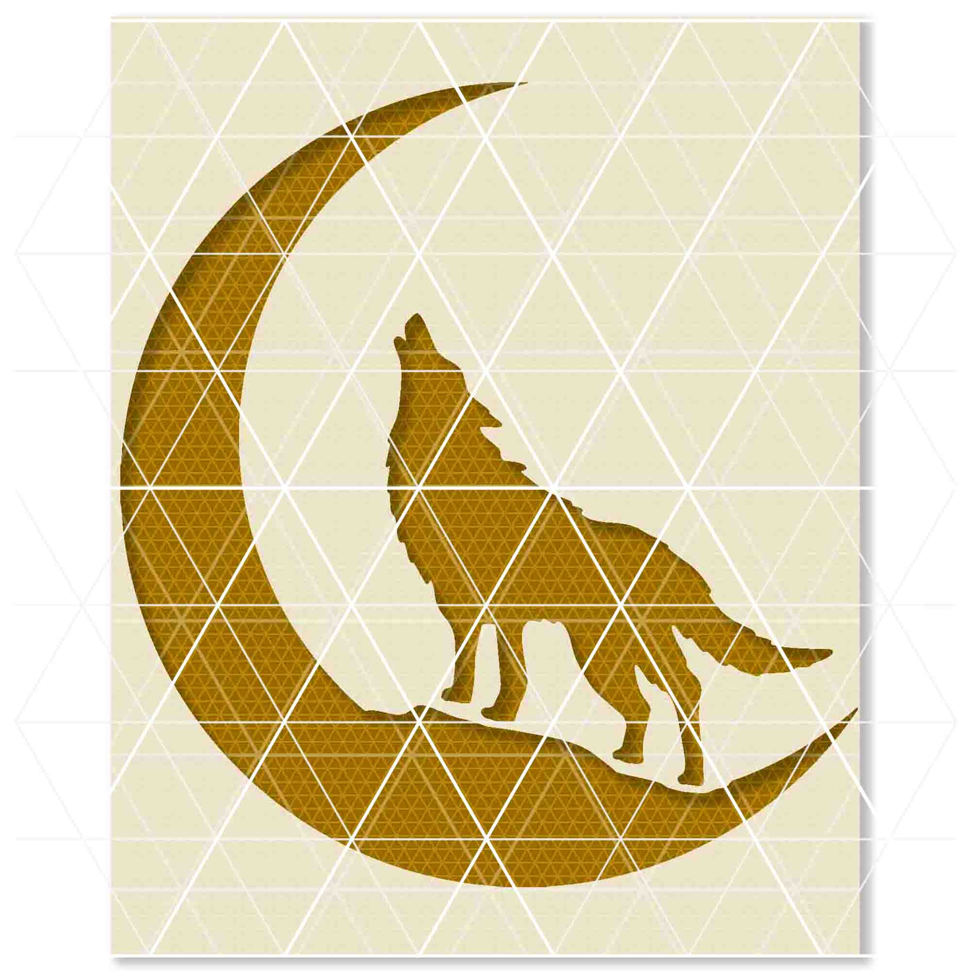 WOLF MOON STENCIL