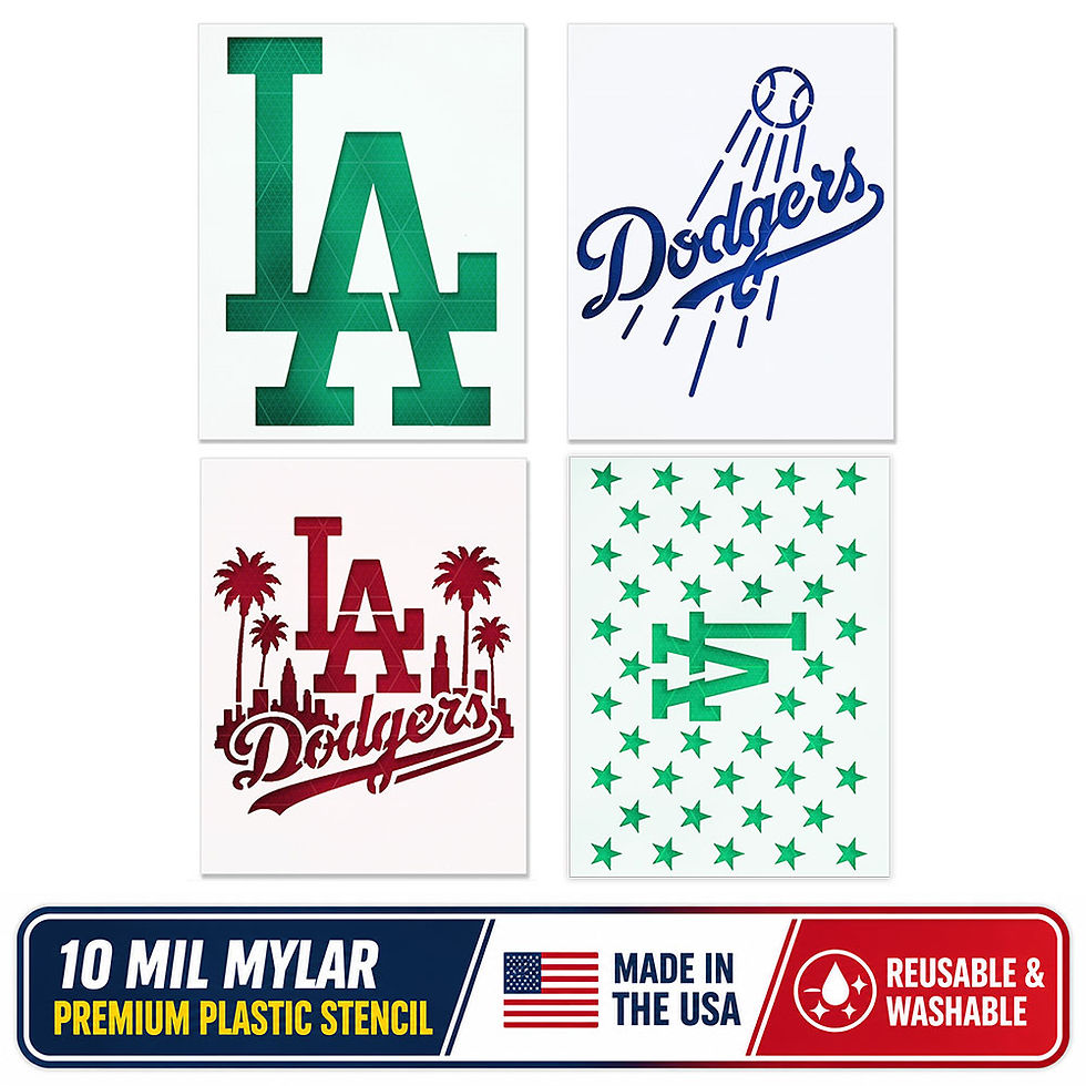 Thumbnail: Los Angeles Dodgers Stencil - 10 Mil Mylar