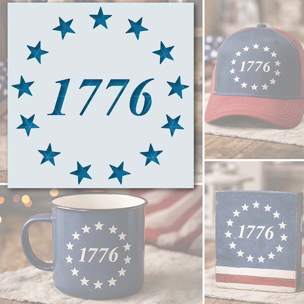 13 STARS STENCIL
