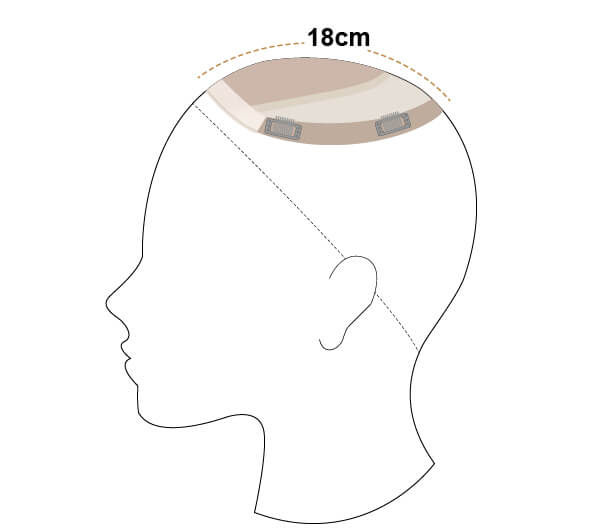 Thumbnail: Angelina Silk Top Hair Topper