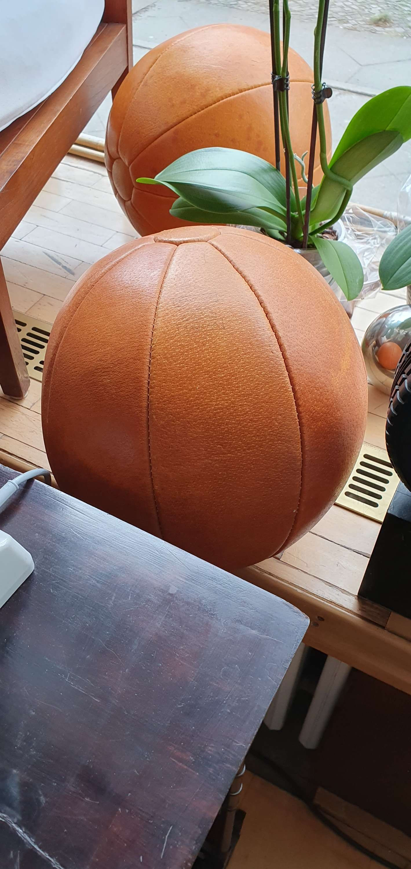 Medizinball 3 kg. Mid Century Design. 60er Jahren. Guter gebrauchter Zustand.