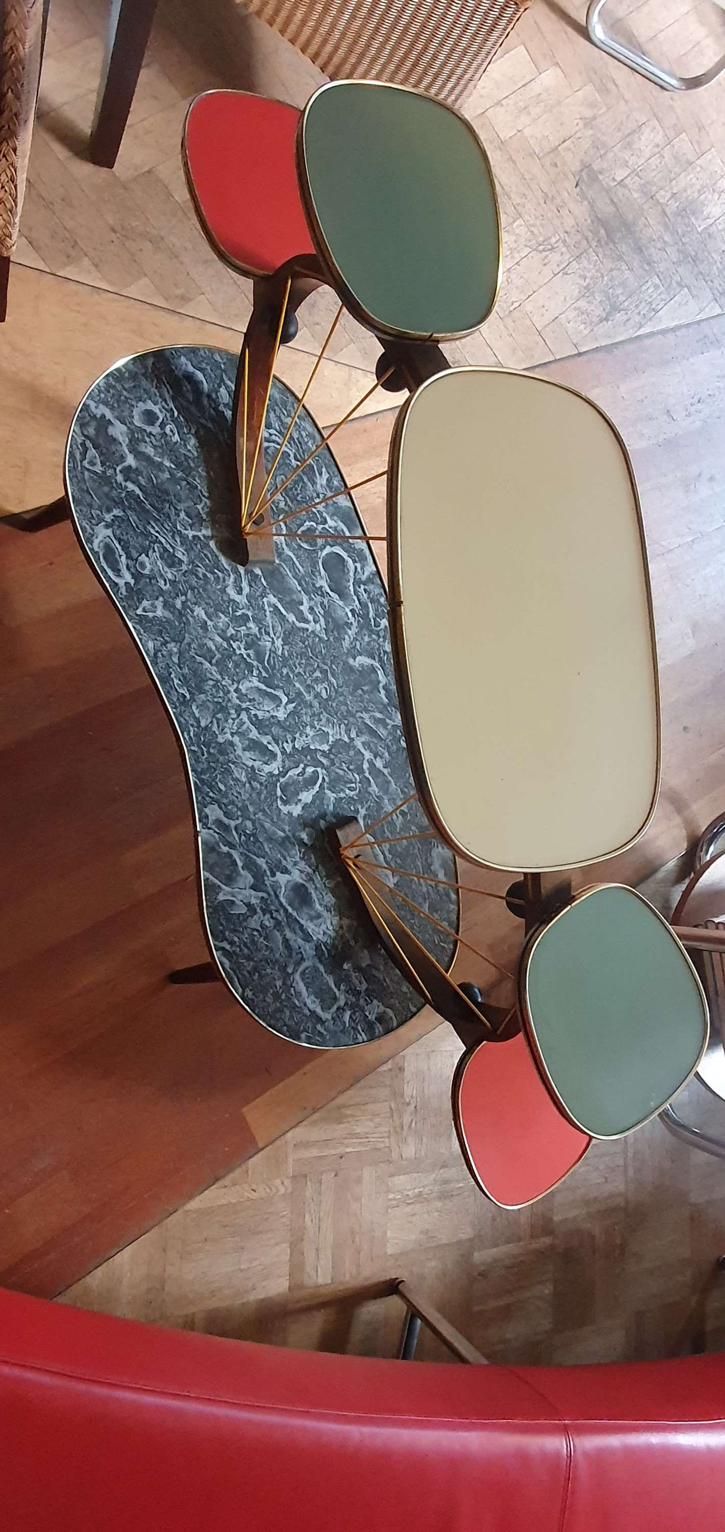 Blumenbank / Blumentisch 50/60er Jahren. Original Mid Century Designe.