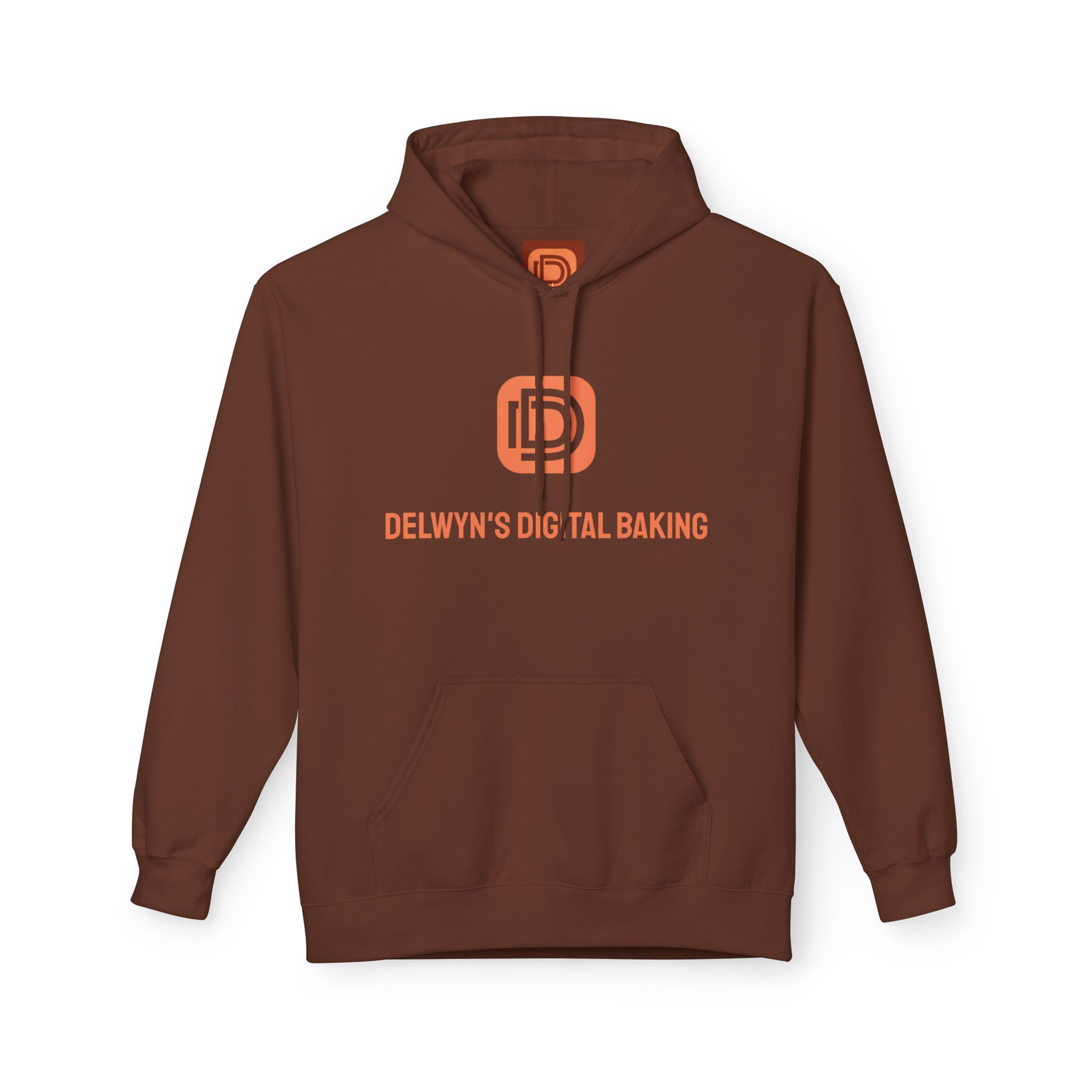 Bakery Hoodie — "Delwyn's Digital Baking" Chocolate Cupcake Cottage