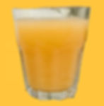 Blended juice with an orange background