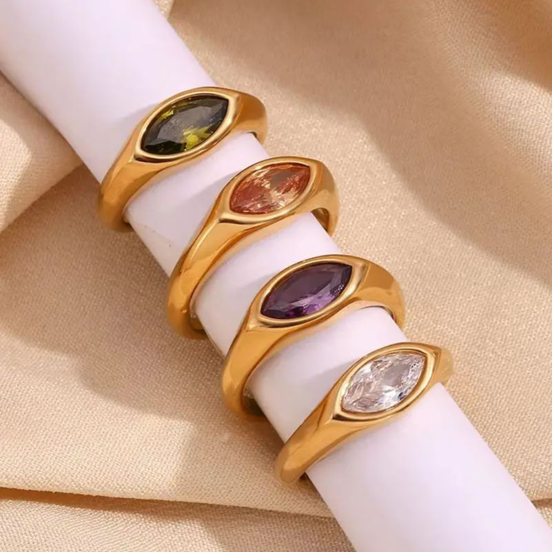 Thumbnail: Velon Gem Signet Rings