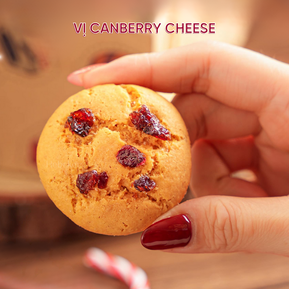 Hình thu nhỏ: Bánh Cookies Hạnh Nhân Nguyên Cám Vị Canberry Cheese