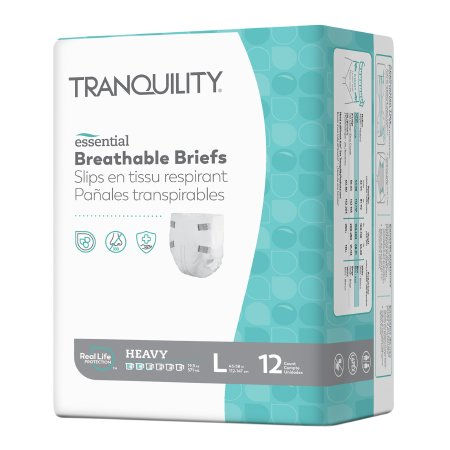Thumbnail: Unisex Adult Incontinence Brief Tranquility® Essential Disposable Heavy Absorben
