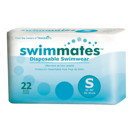 Thumbnail: Unisex Adult Bowel Containment Swim Brief Swimmates™ Pull On with Tear Away Seam
