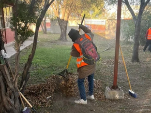 Apoya Gobierno de Reynosa a instituciones educativas con labor de limpieza