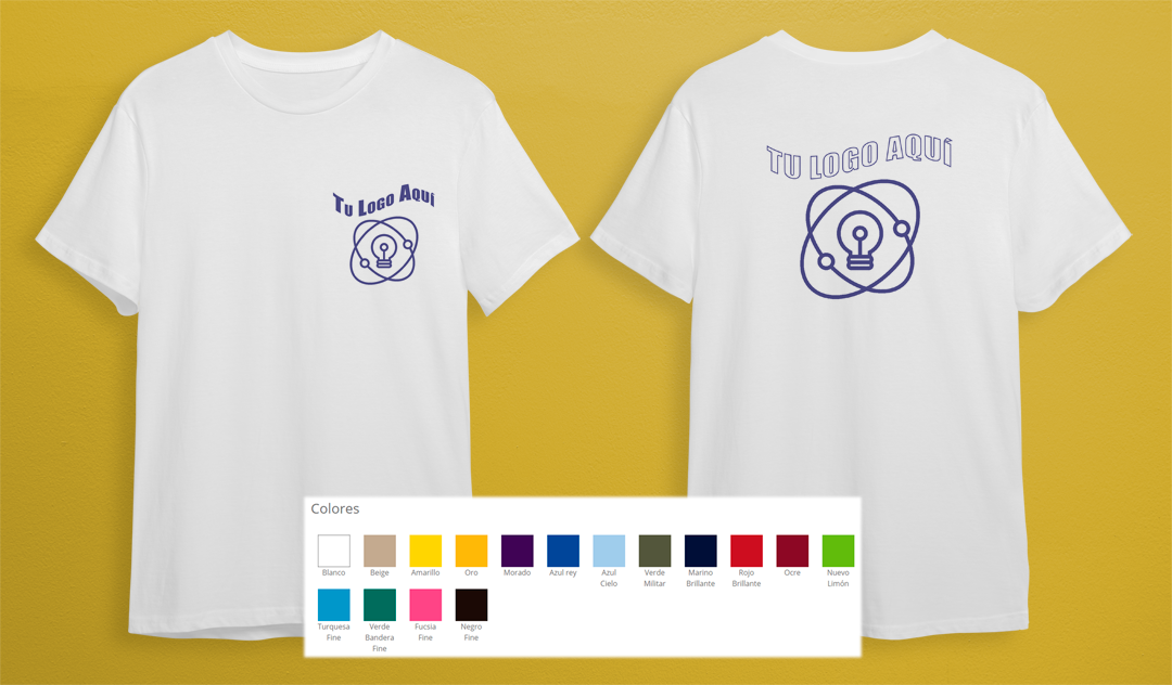 25 Playeras Impresas en Serigrafía, Personalizado, Cuello Redondo.