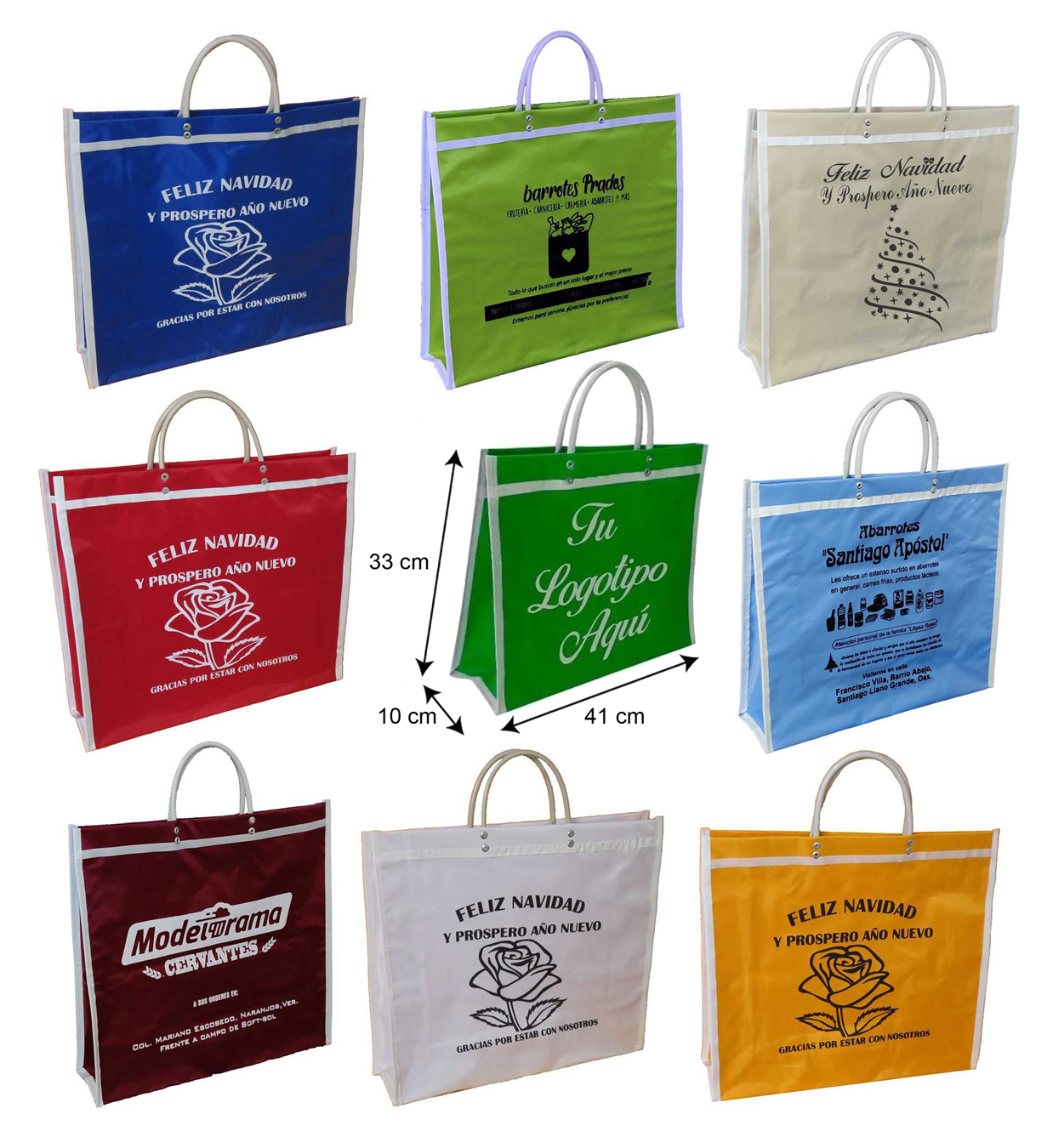 50 Bolsas Mandaderas, Impresas en Serigrafía.