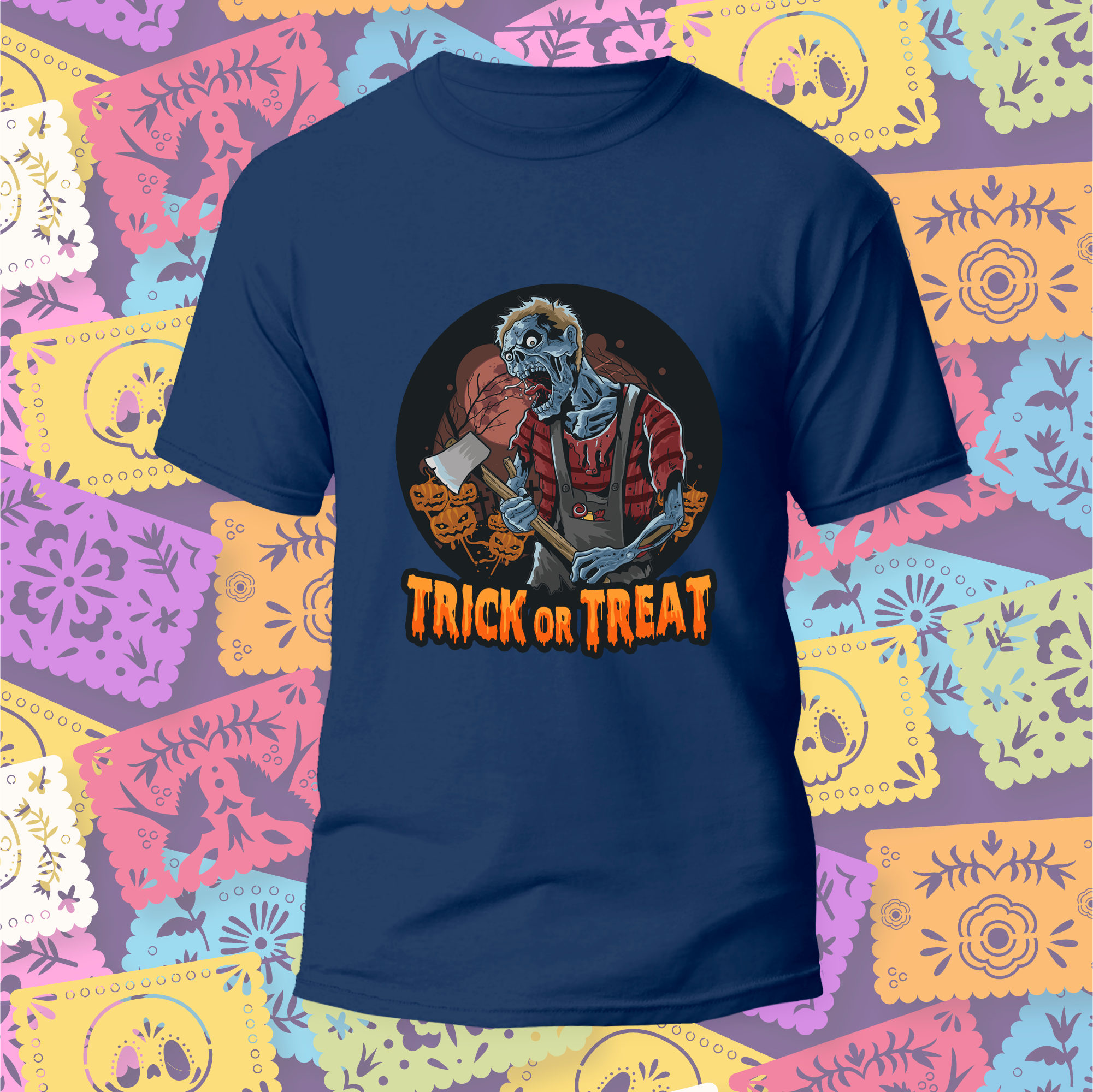 Playera para Hombre, Estampado Halloween, Mod. Halloween003.