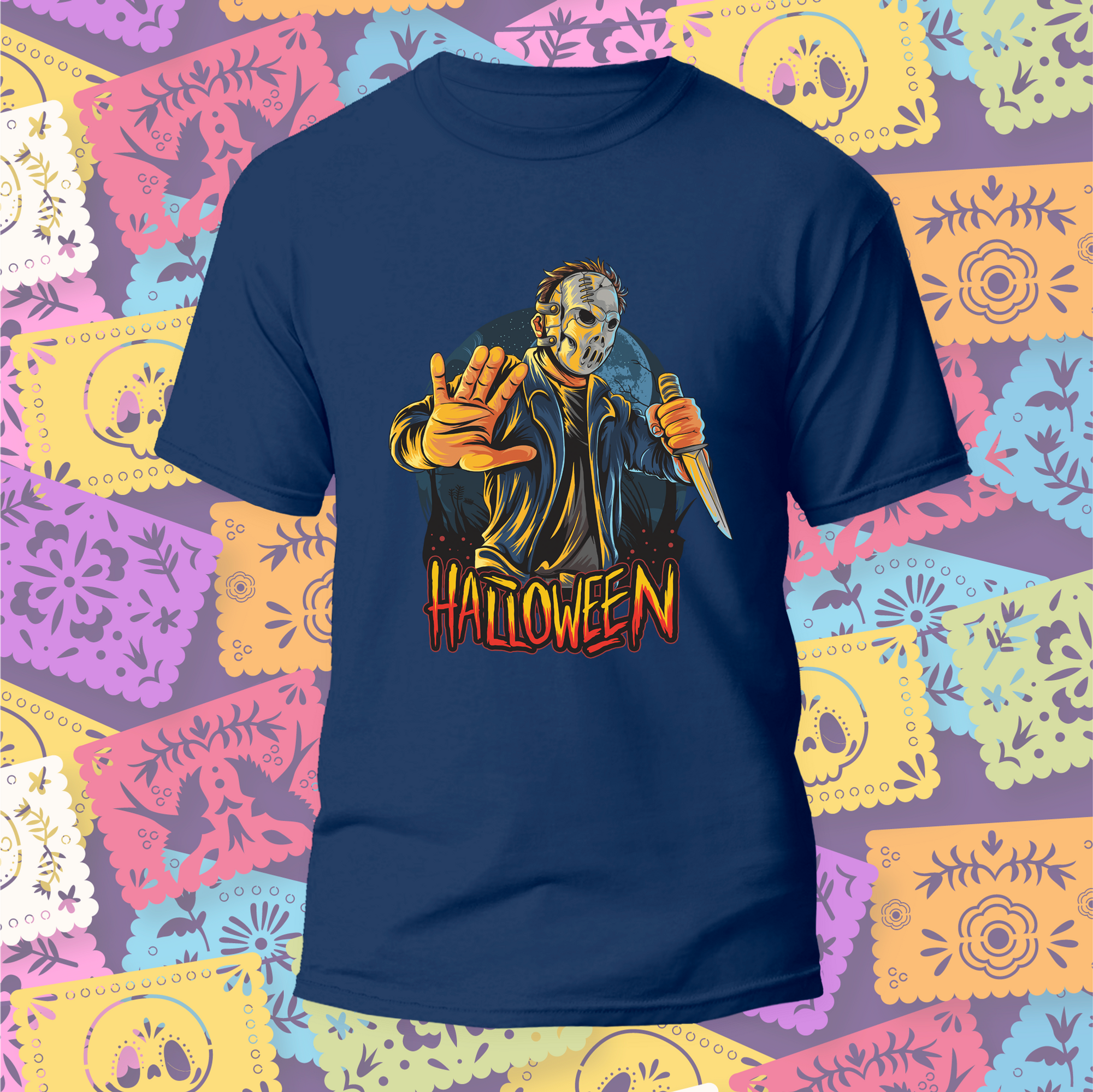 Playera para Hombre, Estampado Halloween, Mod. Halloween002.