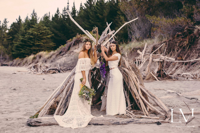 Bohemian Sunset - Bridal Editorial captured by Luke Marshall Images