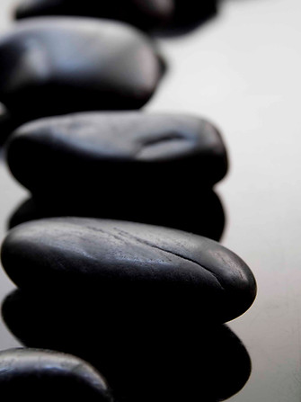 Black Stones Arrangement