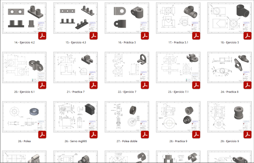 Paquete de planos PDF para practicar