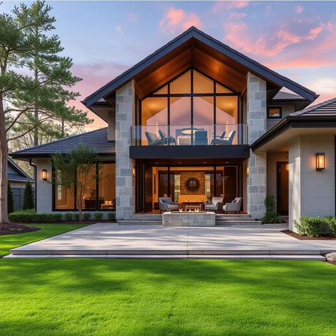 Modern luxury home with open-concept design and large windows in Georgia