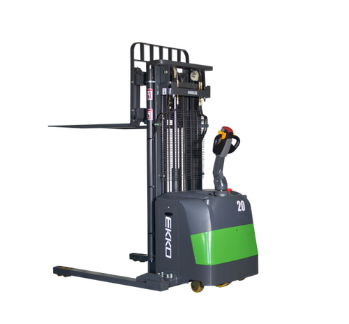 EKKO EB20CS-177LI Full Powered Straddle Stacker 4400 lb Cap., 177