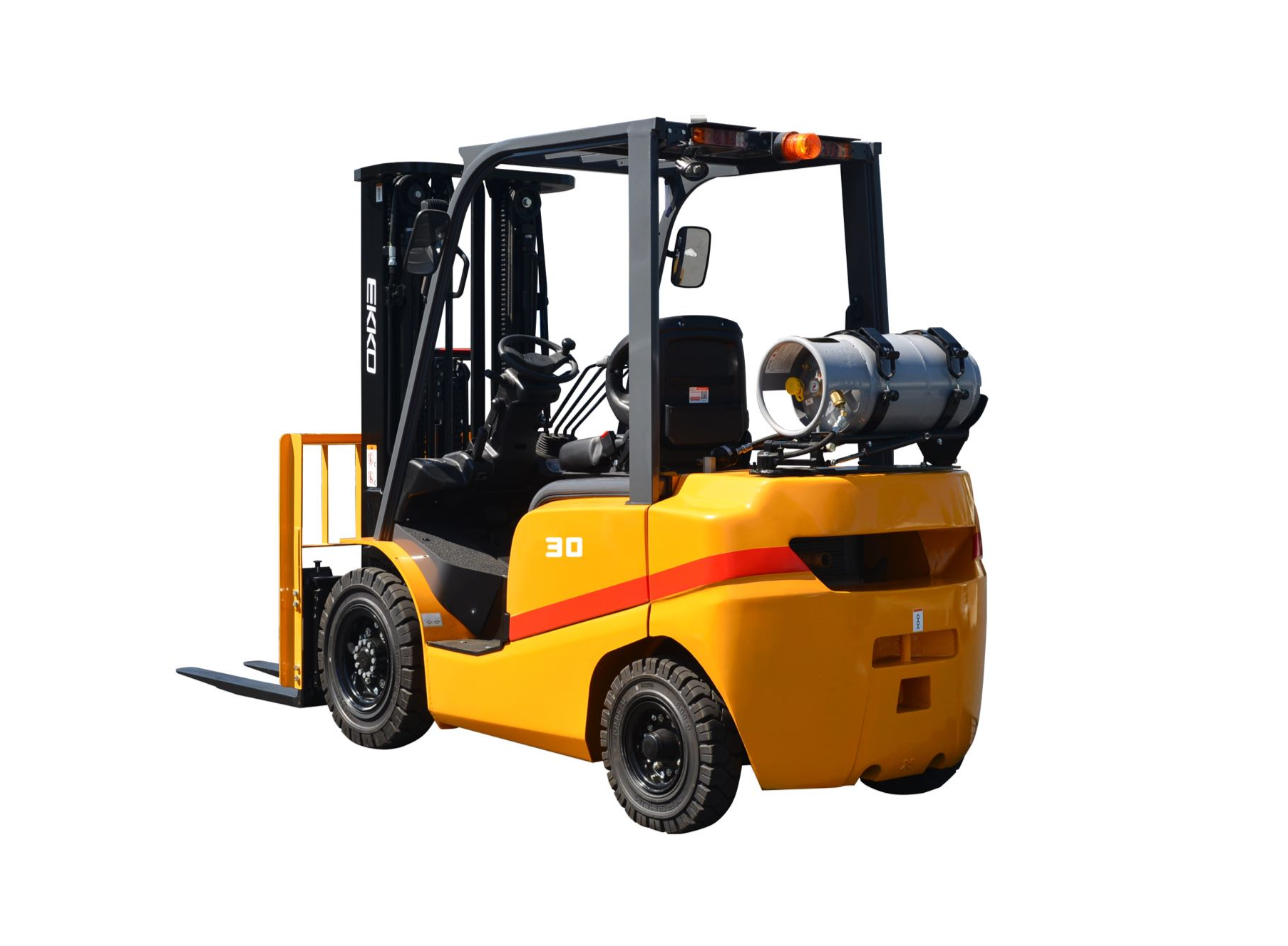 EKKO EK30TLP Forklift with solid pneumatic tires 6000 lbs., cap.
