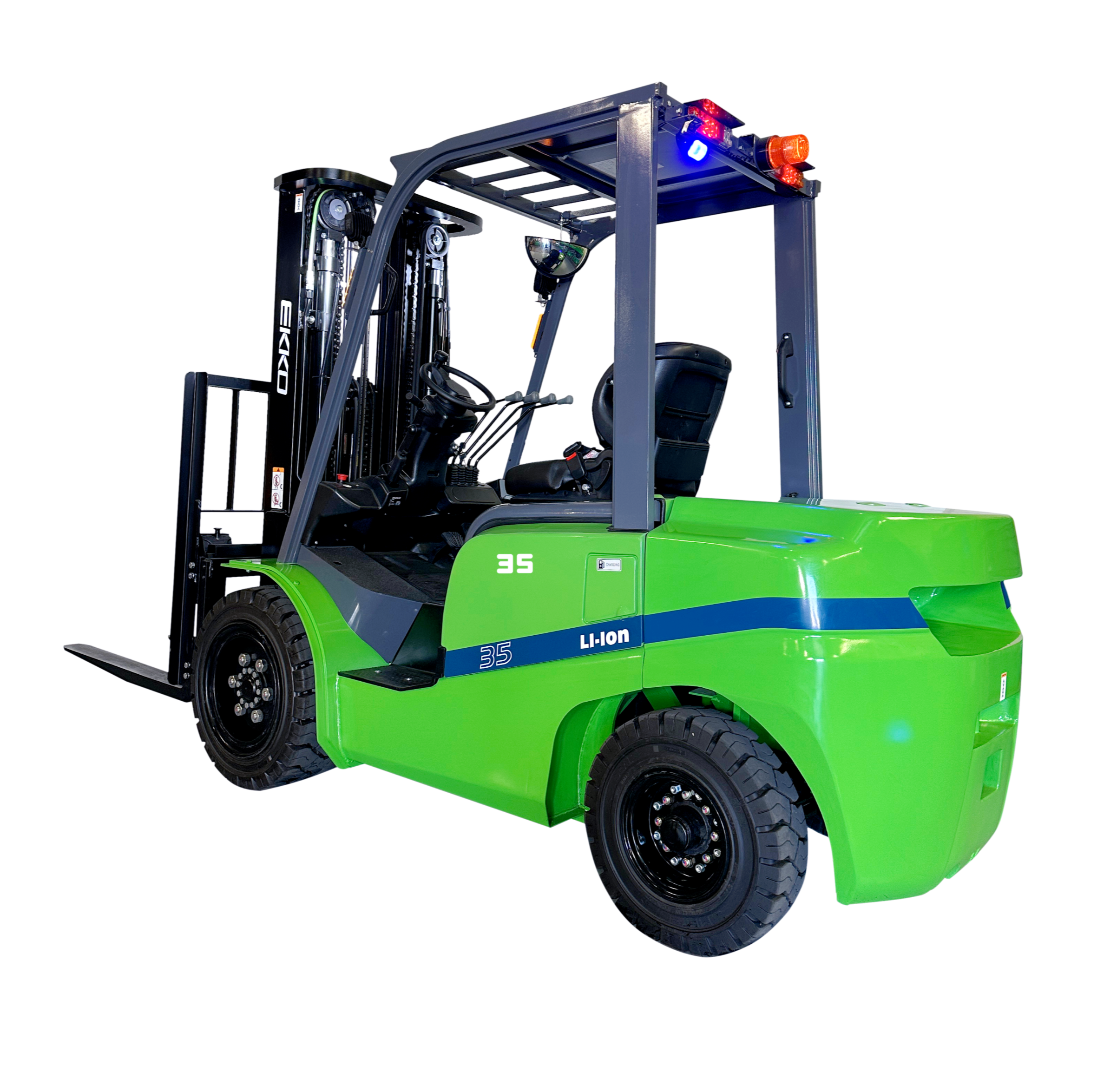 EKKO EK35GT-Li Lithium-Powered Forklift, 7,000 lbs Capacity, 185" Lift Height