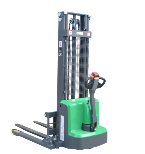 EKKO EB13E-Li Lithium Electric Straddle Stacker 2800 lb Cap., 119