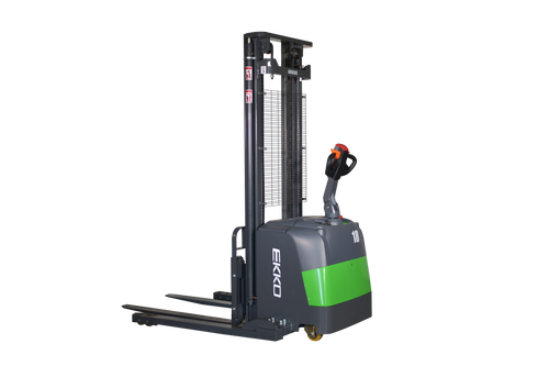 EKKO EB18C-145Li Lithium Straddle Stacker 4000 lb Cap., 145