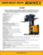 Thumbnail: EKKO EK18RR Stand-Up NA Reach Truck 4000 lb Cap., 275"Lift Ht.