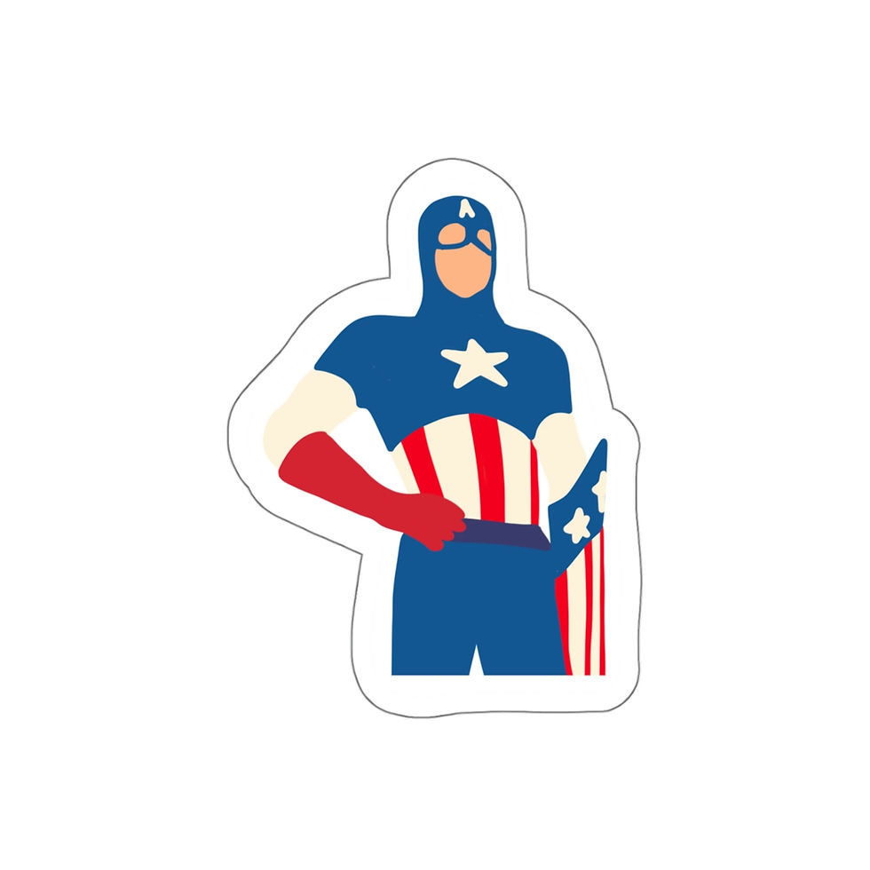 Thumbnail: Captain America Star-Spangled Man with a Plan Die-Cut Sticker