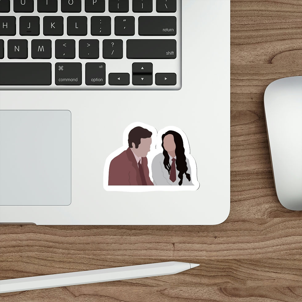Thumbnail: Gilmore Girls Young Lorelai & Christopher Die-Cut Sticker