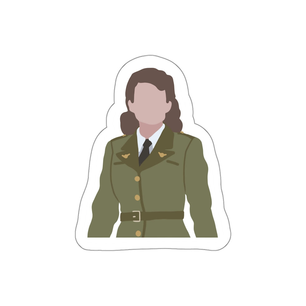 Captain America Peggy Carter Die-Cut Sticker