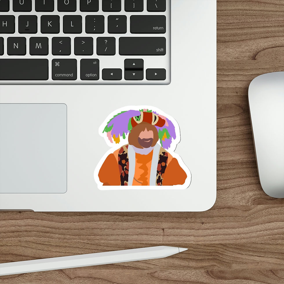 Thumbnail: Gilmore Girls Jackson as Squire Bracebridge Die-Cut Sticker