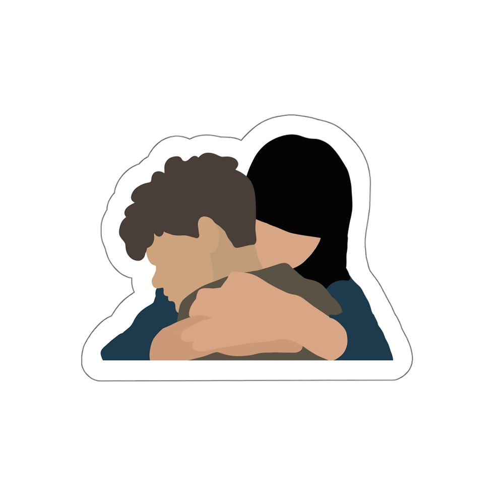 Thumbnail: Heartstopper Tori & Charlie Spring Die-Cut Sticker