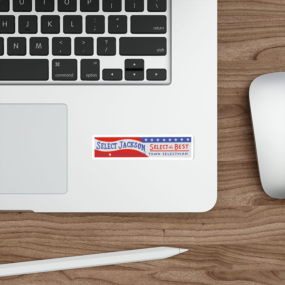 Thumbnail: Gilmore Girls Jackson Belleville for Town Selectman Die-Cut Sticker