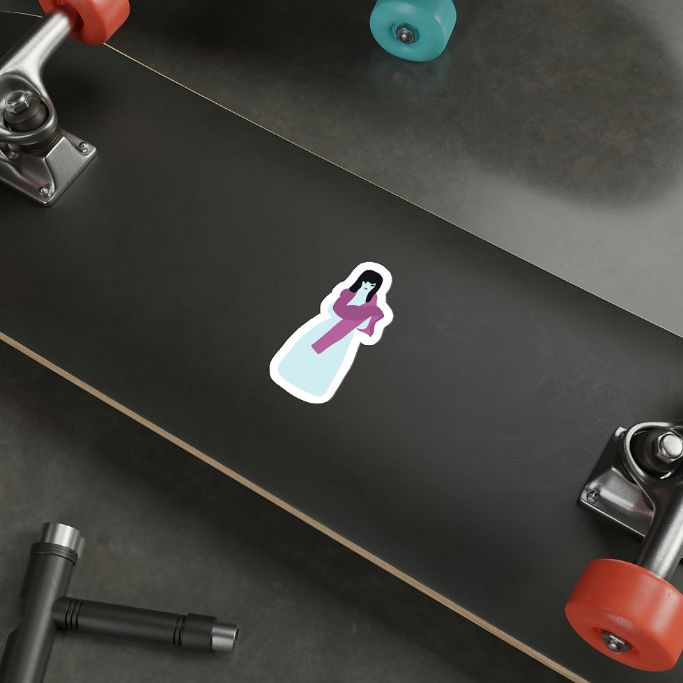 Thumbnail: Gilmore Girls Snowwoman Die-Cut Sticker