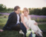Wedding Couple at Laveanne Lavender