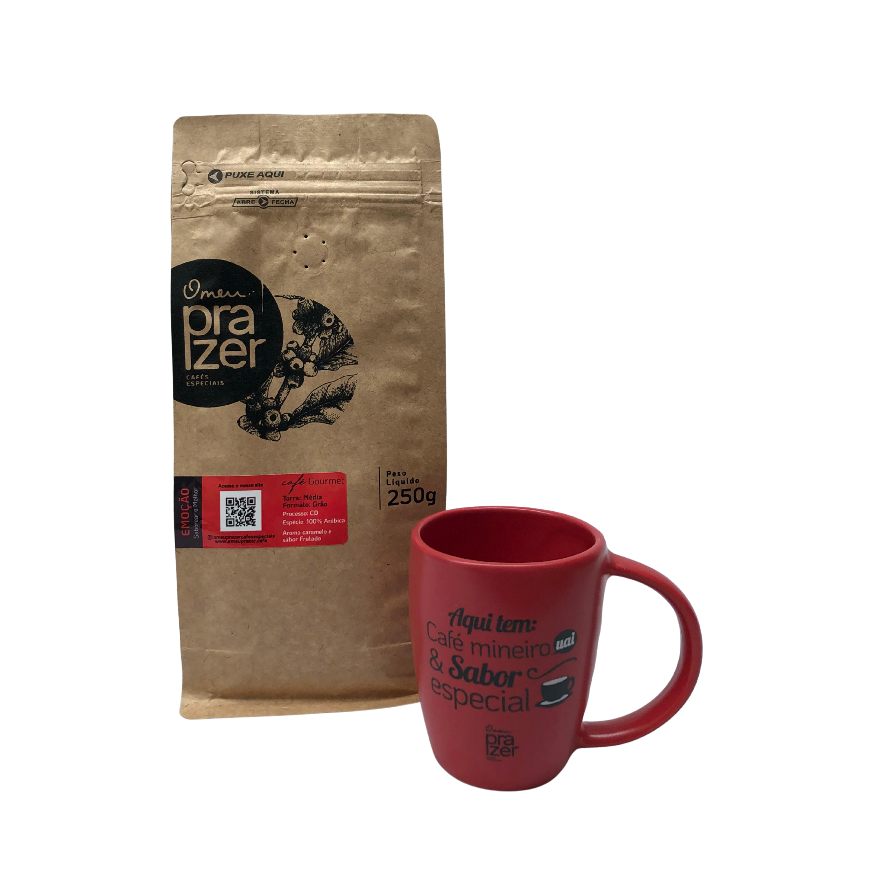 KIT EMOÇÃO: Caneca + Café Gourmet 250g