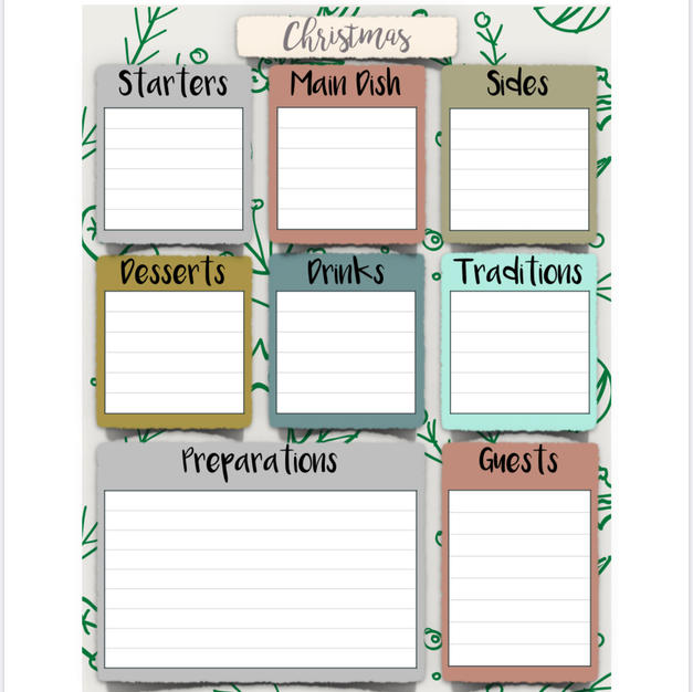 Christmas Planner Printable